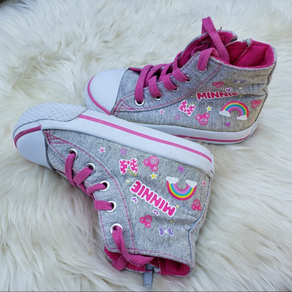 Disney Minnie Hightop Sneakers Gray